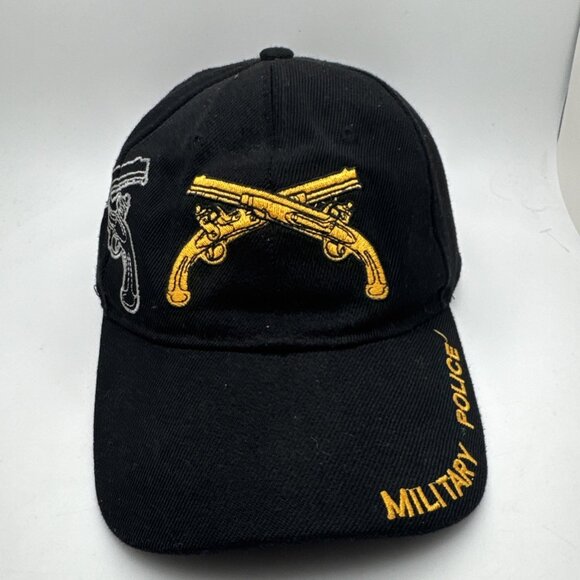 Military Police Guns Rifles Black Shadow Embroidered Baseball Cap HAT LICENSED - Picture 1 of 5